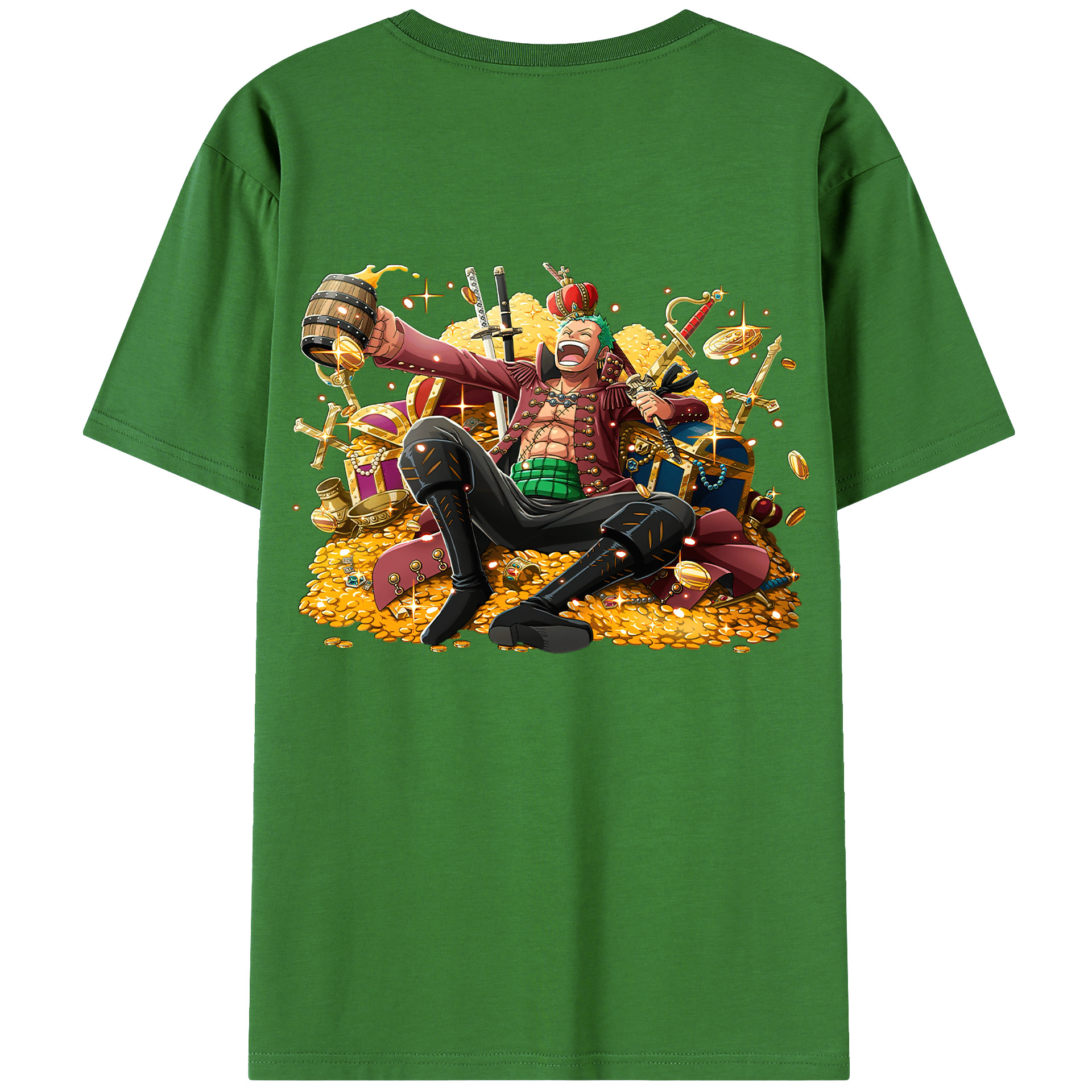 ワンピース ロロノア・ゾロ ONE PIECE Roronoa Zoro レディース半袖Tシャツ(バックプリント)